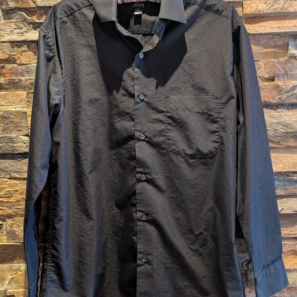 Alfani Regular Fit Black Dress Shirt • Men’s Size S (14-14.5 Neck) - Picture 1 of 8